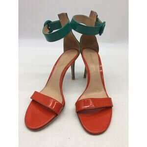 Gianvito Rossi Women's Leather Multicolor Patent Portofino Sandal Size 37.5